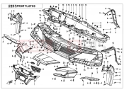 FRONT PLASTICS - F04-1 - CFMOTO UFORCE 1000 (CF1000UTR-3) 2023
