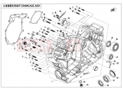 CFMOTO UFORCE 1000 (CF1000UU) RIGHT CRANKCASE ASSY. - E01-2-A