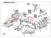 CFMOTO UFORCE 1000 (CF1000UU) MIDDLE PLASTICS(FOR SIDE DOORS) - F04-3-A-V2