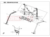 CFMOTO UFORCE 1000 (CF1000UU) BUMPER @^ CAB FRAME - F23-V1