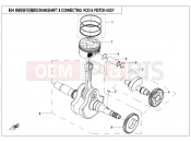 CFMOTO UFORCE 550 (CF500UTR-2) CRANKSHAFT @^ CONNECTING ROD @^ PISTON ASSY. - E04