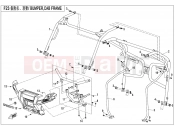 CFMOTO 2019 UTV UFORCE 550 (CF500UTR-2) BUMPER @^ CAB FRAME - F23