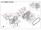 CFMOTO 2019 UTV UFORCE 550 (CF500UTR-2) CVT CASE ASSY. - E01-3-V1