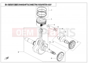 CFMOTO UFORCE 550 (CF500UTR-2) CRANKSHAFT/CONNECTING ROD/PISTON ASSY - E04