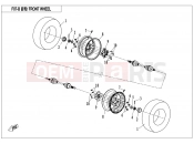 CFMOTO UFORCE 550 (CF500UU) FRONT WHEEL - F07-B