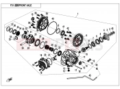 CFMOTO UFORCE 550 (CF500UU) FRONT AXLE - F31