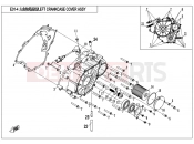 CFMOTO UFORCE 550 (CF500UU) LEFT CRANKCASE COVER ASSY. - E01-4