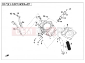 CFMOTO 2015 UTV UFORCE 600 (CF600-5) CYLINDER BODY