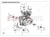 CFMOTO UFORCE 600 (CF600UTR) ENGINE MOUNTING PARTS - F00-1