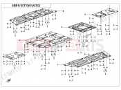 CFMOTO 2021 UTV UFORCE 600 (CF600UTR [T1b] ) BOTTOM PLASTICS - F04-5