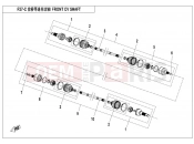 CFMOTO UFORCE 800 (CF800-3) FRONT CV DRIVE SHAFT