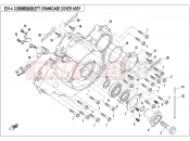 CFMOTO 2019 UTV UFORCE 800 (CF800-3) LEFT CRANKCASE COVER ASSY. - E01-4