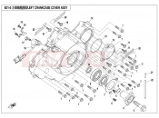 CFMOTO 2017 UTV UFORCE 800 (CF800UTR-2) LEFT CRANKCASE COVER ASSY. - E01-5