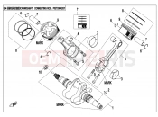 CFMOTO 2018 UTV UFORCE 800 (CF800UTR-2) CRANKSHAFT @^ CONNECTING ROD @^ PISTON ASSY. - E04
