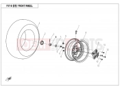 CFMOTO UFORCE 800 (CF800UU-A) FRONT WHEEL  - F07-B