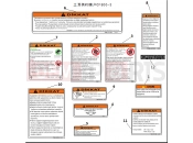 CFMOTO UFORCE 800 (CF800UU-A) TURKEY WARNING DECALS - F19-E