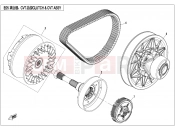 CFMOTO UFORCE 800 (CF800UU-A) CLUTCH AND CVT ASSY - E05