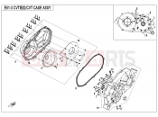 CFMOTO ZFORCE 1000 (CF1000US-2) CVT CASE ASSY - E01-3