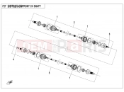 FRONT CV SHAFT - F27 - CFMOTO ZFORCE 1000 (CF1000US-2) 2019