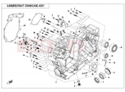 RIGHT CRANKCASE ASSY - E01-2-V2 - CFMOTO ZFORCE 1000 (CF1000UTR-B) 2021