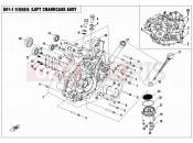 LEFT CRANKCASE ASSY - E01-1 - CFMOTO ZFORCE 500 (CF500US) 2015