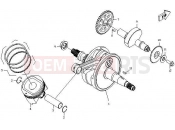 CFMOTO 2012 SSV Z6 EX (CF600-6) CRANKSHAFT, PISTON, BALANCER - E12