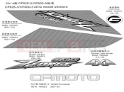 DECAL - F36 - CFMOTO ZFORCE 600 (CF625-3) 2014