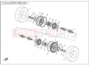 FRONT WHEEL ASSY - F12 - CFMOTO ZFORCE 600 (CF625-3) 2015