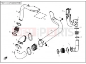 CVT COOLING SYSTEM - F19 - CFMOTO ZFORCE 600 (CF625-3) 2016