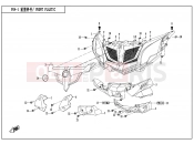 CFMOTO 2015 SSV ZFORCE 800 (CF800) FRONT PLASTIC - F04-1