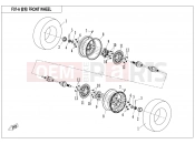 CFMOTO 2017 SSV ZFORCE 800 (CF800) FRONT WHEEL(2017) - F07-A