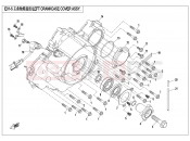 CFMOTO 2017 SSV ZFORCE 800 (CF800) LEFT CRANKCASE COVER ASSY. - E01-5