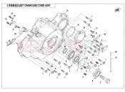 CFMOTO 2018 SSV ZFORCE 800 (CF800) LEFT CRANKCASE COVER ASSY. - E01-5-V1