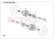 CFMOTO 2020 SSV ZFORCE 800 (CF800) FRONT WHEEL(2018) - F07-B