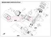 CFMOTO 2026 SSV ZFORCE 800 (CF800SU-3) CRANKSHAFT @^ CONNECTING ROD @^ PISTON ASSY - E04-B