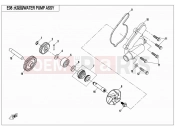 CFMOTO 2016 SSV ZFORCE 800 (CF800US-A) WATER PUMP ASSY - E08