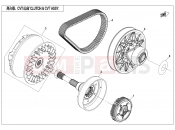 CFMOTO 2021 SSV ZFORCE 800 (CF800US-A) CVT ASSY. - E05