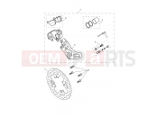 Triumph 2025 SCRAMBLER 1200 X Rear Brake Caliper & Disc