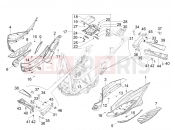 Central cover - Footrests - Piaggio Beverly 310 Classic-Sport (EU) 2026