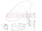 Saddle/seats - Piaggio Typhoon 50 4T E2 (CA, US) 2025