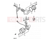 SUZUKI DR125S D (1983) 24 - TURN SIGNAL LAMP (E01, E04, E06, E15, E21, E24)