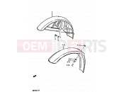 SUZUKI DR125S D (1983) 40 - FRONT FENDER