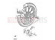 SUZUKI DR125S D (1983) 41 - FRONT WHEEL