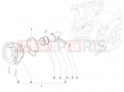 Cylinder-piston-wrist pin unit - Piaggio NRG Power DD 2020
