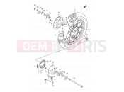 SUZUKI DR125SE S (1995) (E04) 47 - REAR WHEEL