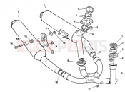 DUCATI 1991 Supersport 750 SS EXHAUST SYSTEM » EXHAUST SYSTEM