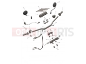Handlebars, Upper Yoke & Mirrors - Triumph TF250-E 2026