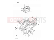 SUZUKI DR200 G (1986) 4 - CRANKCASE COVER