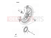 SUZUKI DR200 M (1991) 38 - FRONT WHEEL