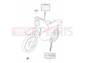 SUZUKI DR200SE S (1995) 36 - LABEL